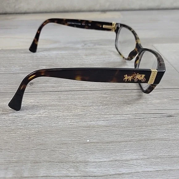 Coach HC 6078 5120 Dark Tortoise Eyeglass FRAMES ONLY 52-16-135 Full Rim - Picture 4 of 12